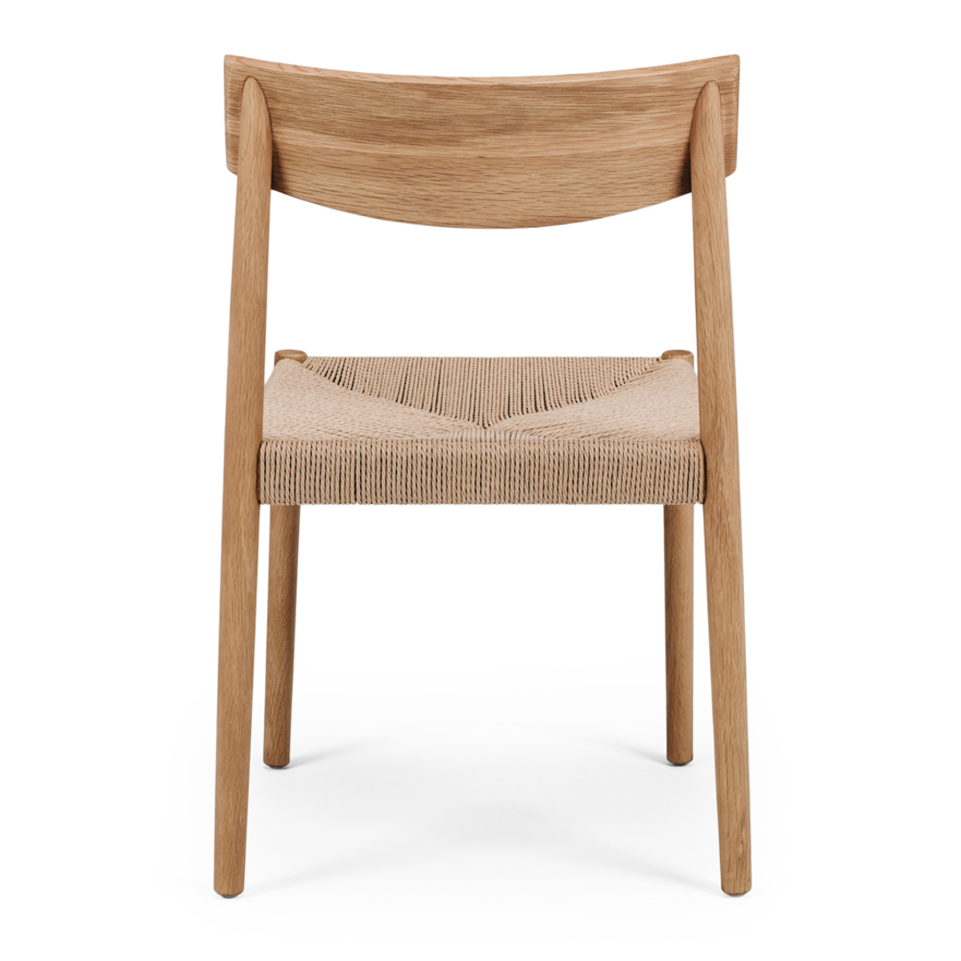 Ingrid Dining Chair Natural Oak Cord Seat image 3